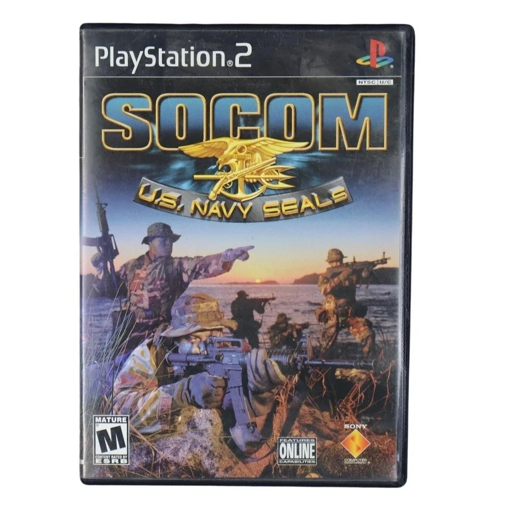 SOCOM U.S. Navy SEALs Sony PlayStation 2 PS2 Video Game Sony M NTSC-U/C Shooter